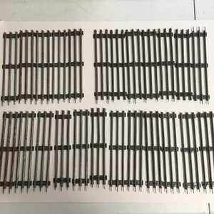 Lote de 24 vías de tren recto calibre O 3 rieles 9 pulgadas de metal - Imagen 1 de 12