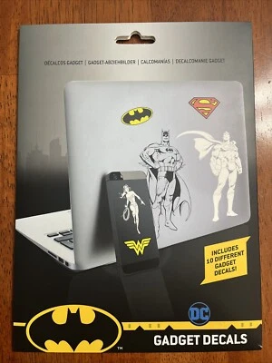 DC Marvel Gadget Decals Batman Wonder Woman SuperMan Waterproof Removable Set - Image 1 of 2