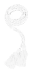 Cordón de honor de graduación blanco - Cordones de honor de escuela secundaria - Imagen 1 de 1