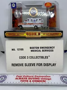 Limited Edition Code 3 Diecast Ambulance Boston Emergency Medical Service - Picture 1 of 3