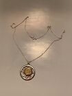 Sterling Silver Birmingham Hallmarked Cameo Pendant  & Chain Necklace 10.9g