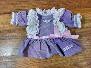 Vintage Cabbage Patch Kids Purple Velveteen Dress Tights 1987 O.A.A. Coleco READ - Picture 1 of 3
