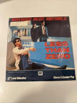 Laserdisc Less Than Zero Robert Downey Jr SUPER RARE LD - Image 1 of 3