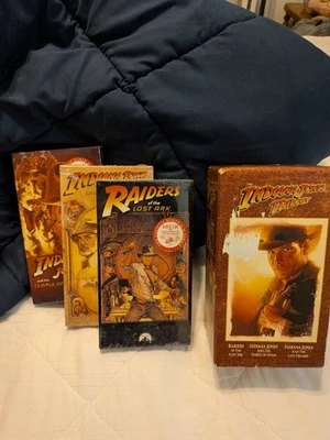 The Indiana Jones Trilogy VHS Collector's Edition New Sealed Tapes Watermark - Image 1 of 4