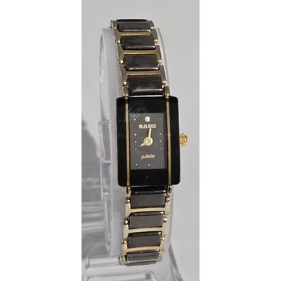 ​Reloj analógico de cuarzo para mujer Rado Jubile tono dorado y cerámica negra Foto 1 de 4