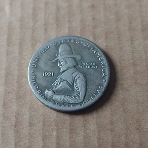 1921 USA Half Dollar Pilgrim Coin Gap Filler Novelty Coin Free Postage - Picture 1 of 4