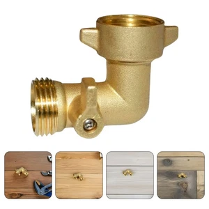 Conector de válvula de cierre de manguera de jardín de latón para uso de agua en exteriores - Imagen 1 de 20