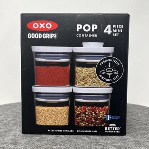 NEW OXO - GG 4-PC Mini Pop Container Set - Clear (11236100) - Picture 1 of 7