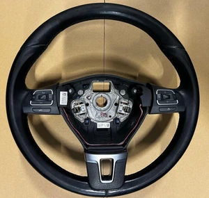 VW T5FL Golf 6 Passat 3-Speichen Lederlenkrad Multifunktion 7E0419091L - Bild 1 von 5