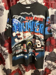 Dale Earnhardt - "Man Made Thunder" - Schwarz - Vintage 90er - L - Chase Authentic - Bild 1 von 5