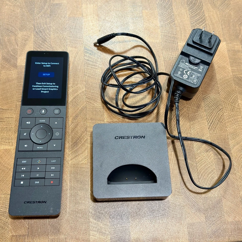 Control remoto WiFi con pantalla táctil Crestron TSR-310 + estación de acoplamiento OEM + cargador de CA OEM Foto 1 de 1