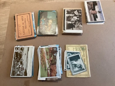 120 +Vintage/ Antique Original job lot of Postcards used/unused various cards #6 - Image 1 of 3