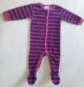Coccoli~ Girls 1 Piece Pajama~ 6 Mo~ Pink/Blue - Picture 1 of 7