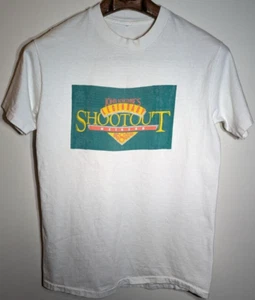 Camiseta blanca vintage años 90 John Newcombe Legendary Weekend Shootout - Imagen 1 de 12