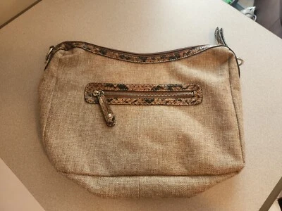 Bolso de Mano Pequeño London Fog Gallardo Caqui Falta Correa Foto 1 de 4