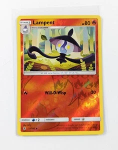 Pokémon TCG Lampent Sun & Moon: Guardians Rising 12/145 Reverse Holo NM - Picture 1 of 3