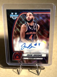 Johni Broome Black Wave 2025 Bowman University Chrome Auto #98 (AU) - Foto 1 di 17