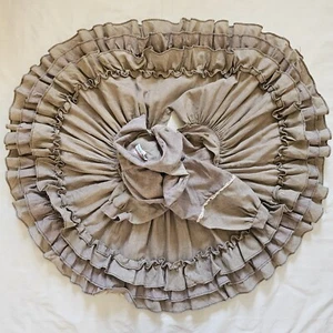 Vintage Martha's Minatures Girl's Full Circle Dress Brown Lace Ruffles 5T - Picture 1 of 11