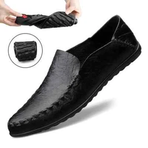 Herren Freizeitschuhe Halbschuhe Mokassins Weich Atmungsaktiv Slipper Wanderschuhe - Bild 1 von 13