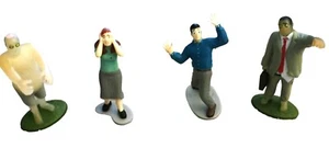 Zombie Plastic Figures Cake Toppers 2-3" inch Good Condition Clean Minor Wear - Picture 1 of 6