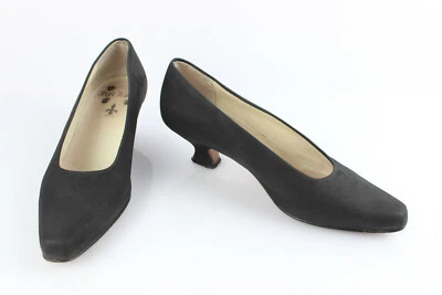 VINTAGE FREE LANCE Escarpins Tout Cuir Retro Cuir Noir T 37,5 Bon état - Photo 1/4