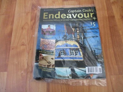 1/48 Eaglemoss Costruzione Capitano COOK Endeavour Modello Nave Problema 15 Inc - Immagine 1 di 2