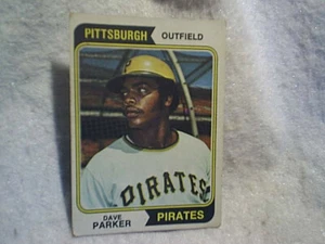 1974 DAVE PARKER ROOKIE TOPPS BASEBALL CARD,#252,Pittsburgh Pirates,outfield - Picture 1 of 2