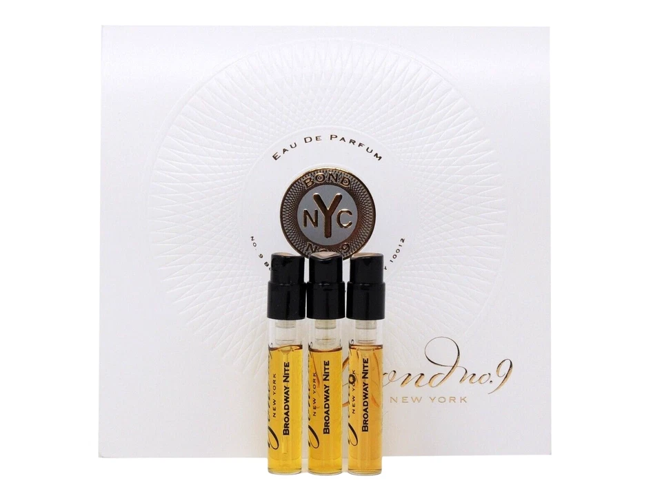 BOND Nº 9 BROADWAY NITE 1,7 ml 0,057 oz x 3 viales de muestra de spray de perfume Foto 1 de 1