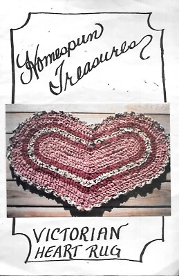 Homespun Treasures Victorian Heart Rug - Crochet - Image 1 of 2