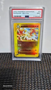 Rapidash 62/165 Reverse Holo 2002 Pokemon Expedition E-Reader PSA Mint 9 Great - Picture 1 of 2