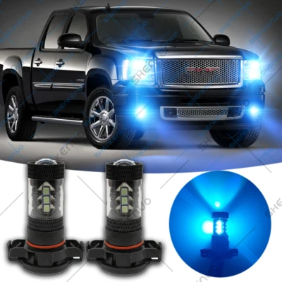 For GMC Sierra 1500 2500 3500 2007-2012 2013 -2x LED Headlights Fog  LIght Bulbs - Image 1 of 4