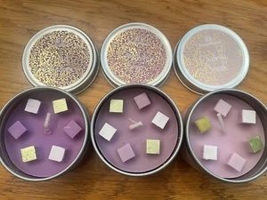 THE GIFT BOX 3 X WAX CANDLES IN TINS NEW IN BOX Stocking Filler Christmas Gift - Picture 1 of 7
