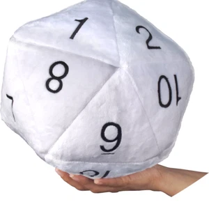 Ultra PRO D20 Novelty Dice Jumbo Fuzzy Ultra Plush Soft Stitched Numbers Toy - Picture 1 of 10