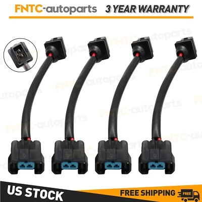 Fuel Injector Connector Conversion Jumper Harness for Honda 4* OBD1 To OBD2 Foto 1 de 4
