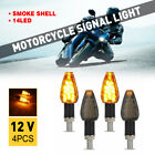 Universal 12V 14Led Motorcycle Turn Signals Blinker Light Indicator Amber 4Pcs