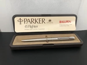 Vintage Parker 45 Flighter CT Ballpoint Pen with Box. New Old Stock - Picture 1 of 9