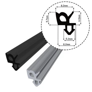 S-1387F Fensterdichtung EPDM Fenster Dichtung Schwarz Grau Rehau Gummidichtung - Bild 1 von 19