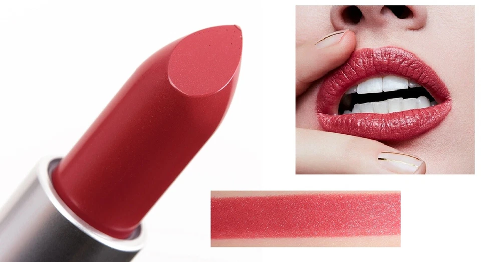 MAC Amplified Creme Lipstick 102 BRICK-O-LA Full Size 0.10 oz. NIB Burgundy Rust - Image 1 of 1