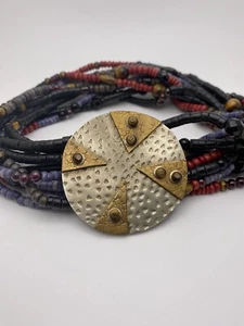 Vintage Margaret Ellis Signed Choker 15” Brutalist Modernist Abstract - Picture 1 of 10