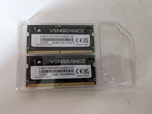 CORSAIR VENGEANCE 32GB (2 x 16GB) PC5-38400 (DDR5-4800) SO-DIMM Memory... - Photo 1/2