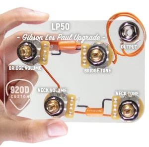 920D LP50-L Pre-Wired Wiring Harness Kit with Long Shafts for Gibson Les Paul - Picture 1 of 4