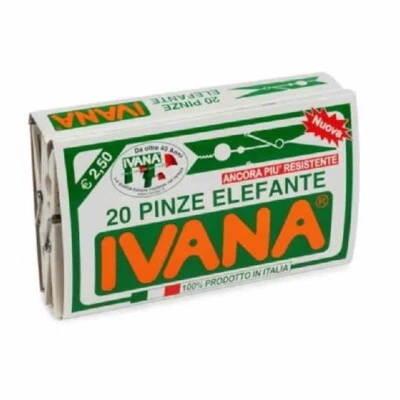 20 Mollette Ivana per Bucato Pinze Stendi Panni Plastica Stendere Stendino - Immagine 1 di 4
