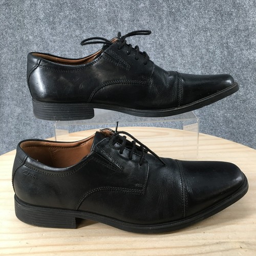 Scarpe eleganti Clarks Collection da uomo 11 5 M Tilden Oxford nere in pelle punta