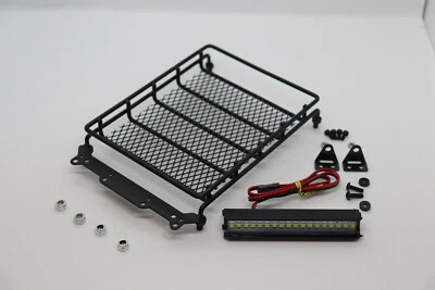 Crawler Zubehör Dachträger LED-Bar Scheinwerfer Antenne Scaler 1/10 1/8 Metall - Bild 1 von 4