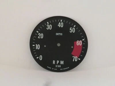 Placa frontal de esfera de tacómetro marca Smiths para Rover 2000 1963-10/1966 RVI1000/15 Foto 1 de 3