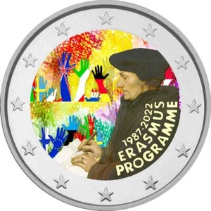 2€ EURO ITALIA 2022 - ERASMUS COLORATO - SUBITO DISPONIBILE!!! - Imagen 1 de 1