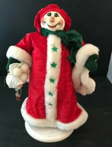"Estatua navideña muñeco de nieve de Santa Claus de 15" - Imagen 1 de 2
