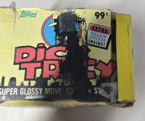 1990 Topps Dick Tracy Filmkarten Jumbo Box - 24 Jumbo Packs in beschädigter Box - Bild 1 von 7