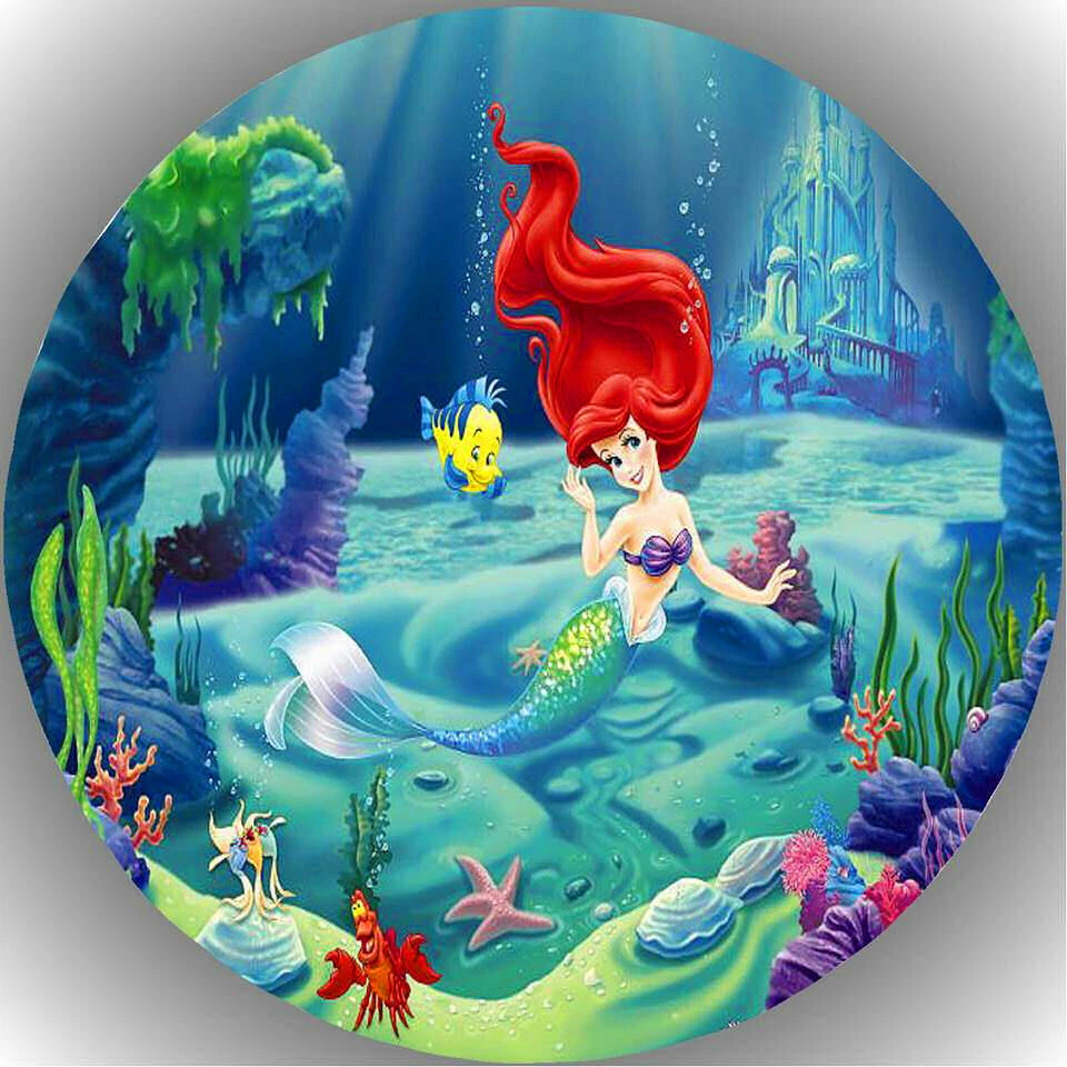 Tortenaufleger Tortenbild Fondant - Oblate Arielle die Meerjungfrau  P19 - Bild 1 von 1