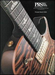 PRS Private Stock #201 E-Gitarre 2001 Anzeige 8 x 11 Werbedruck - Bild 1 von 3